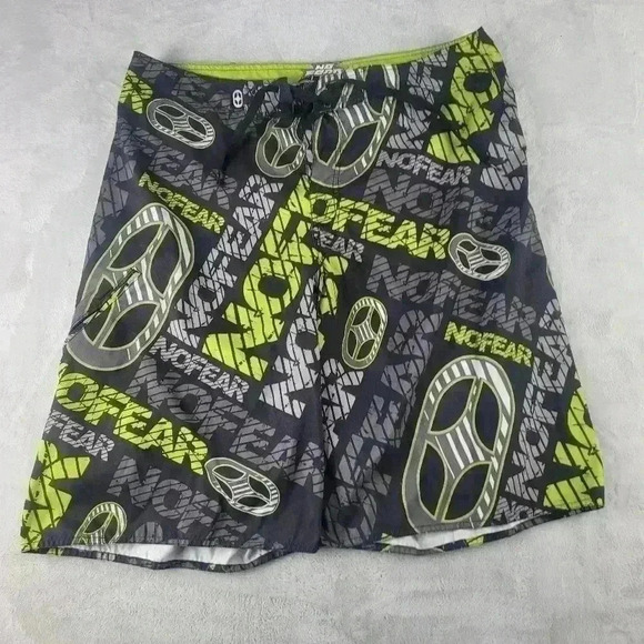 No Fear Board Shorts Sz 38 Drawstring - Picture 1 of 5